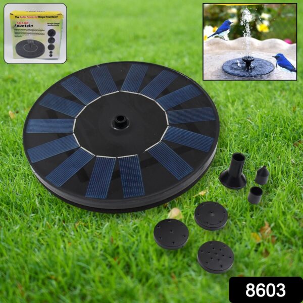 Fast Fountain by Pocket Hose - Solar-Powered - Instantly Adds a Water Feature Virtually Anywhere - 5 Spray Modes - No Installation or Batteries Required - Great for Bird Baths, Pools, Pond & More (1 Pc) - Image 2
