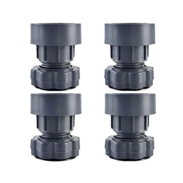 Plastic Washing Machine Vibration Feet , Adjustable Highly Non-Slip Support Anti Vibration Walk  Shock Absorber Noise Cancelling Furniture Lifting Base (4 Pcs Set) - Image 4