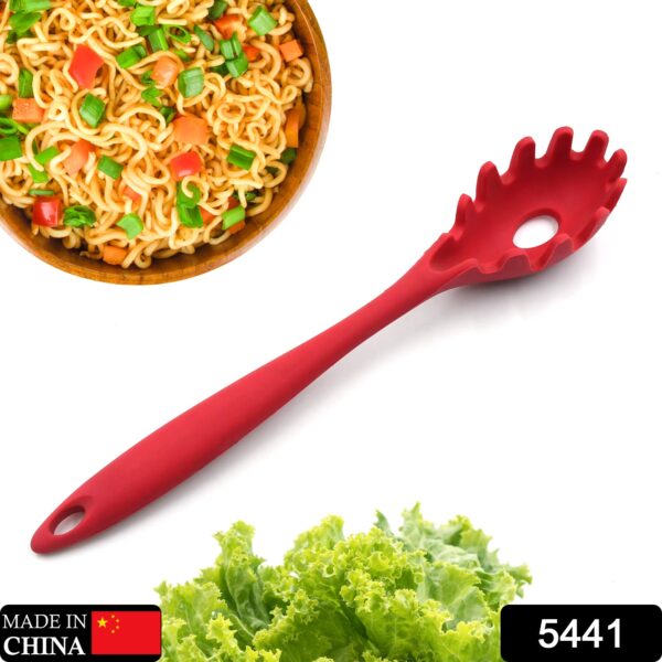 Pasta Fork Silicone Cookware Spaghetti Strainer Server Spoon no Hurt The Pot High Temperature Resistant Nonslip. - Image 2