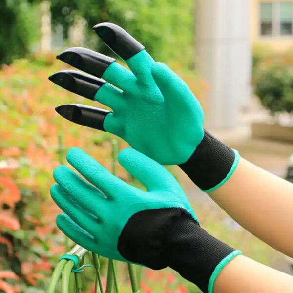 Heavy Duty Garden Gloves with Claws (Washable): 1 Pair (Mix Color) - Image 6