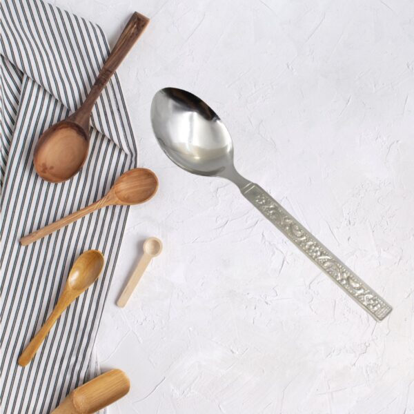 Stainless Steel Medium Dinner Table Spoon (Set of 12Pcs) - Image 6