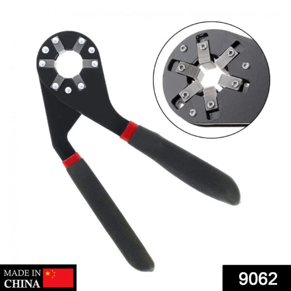 Multi-Function Hexagon Universal Wrench Adjustable Bionic Plier Spanner Repair Hand Tool (Small) Single Sided Bionic Wrench Household Repairing Wrench Hand Tool - Image 2
