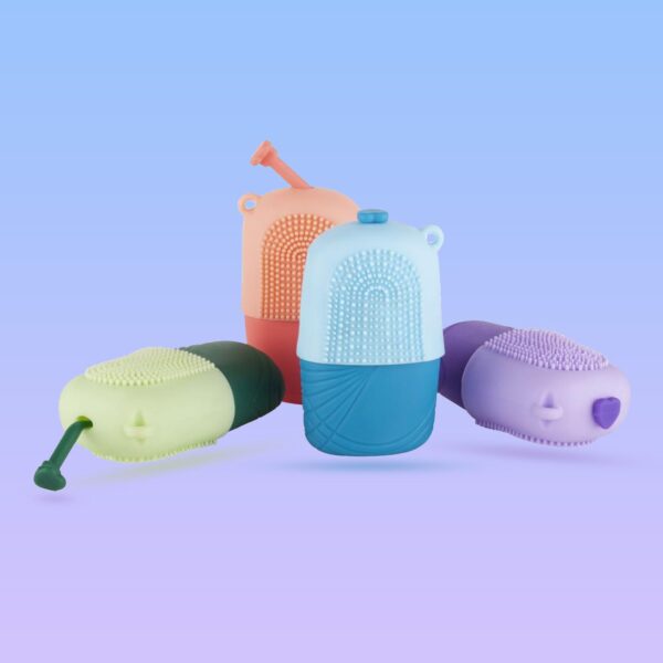 Ice Roller & Scrubber For Face | Face Massager | Reusable Silicone Facial Ice Roller For Glowing & Tighten Skin (1 Pc) - Image 5