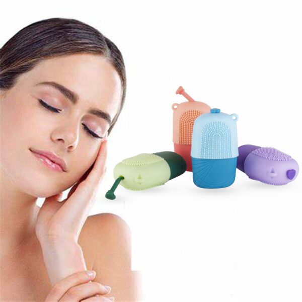 Ice Roller & Scrubber For Face | Face Massager | Reusable Silicone Facial Ice Roller For Glowing & Tighten Skin (1 Pc) - Image 6