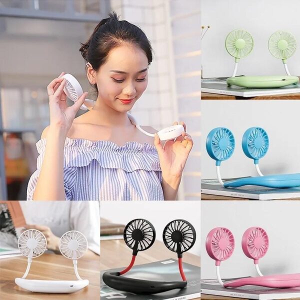Hands-Free Wearable Neckband Fan - Image 6