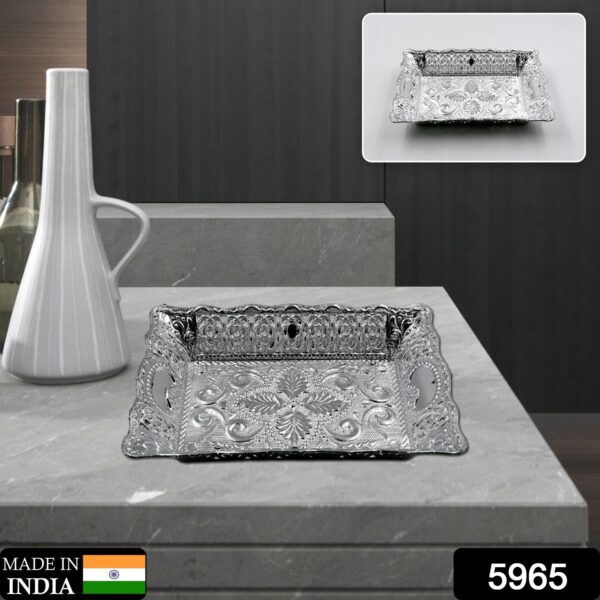 Decorative Mukhwas Serving Tray Serving Mukhwas Plate Fancy Candy Tray Dry Fruit Serving Tray - Image 2